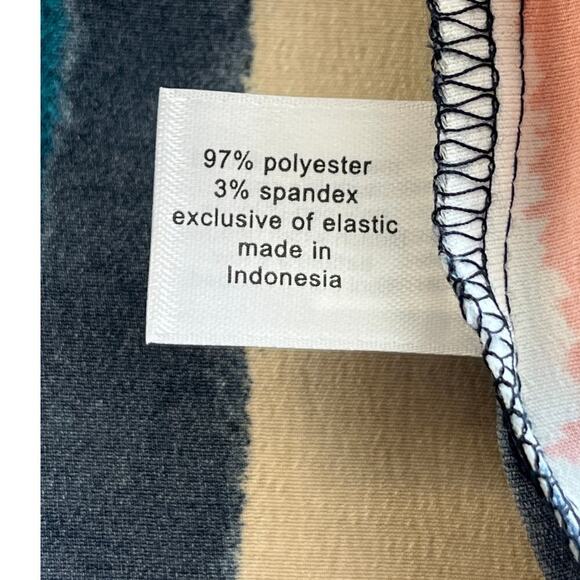 Lane Bryant Womens 26 Striped Tie Waist  Belted Hampton Pink Colorful Blouse - Picture 6 of 7